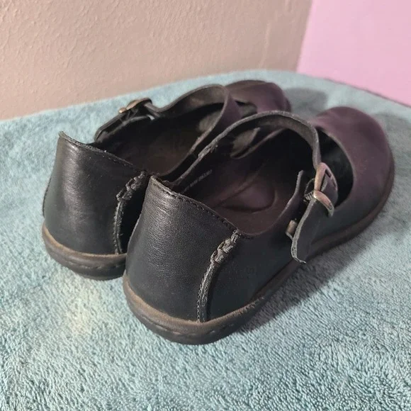 Born Mary Jane Flats Black Leather Buckle Comfort Shoes Women 9.5M - Picture 5 of 10